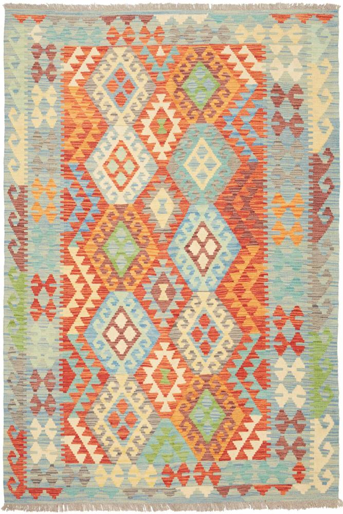 Tapete afegão Kilim Afegão 204x152 204x152, Tapete persa Tecido à mão