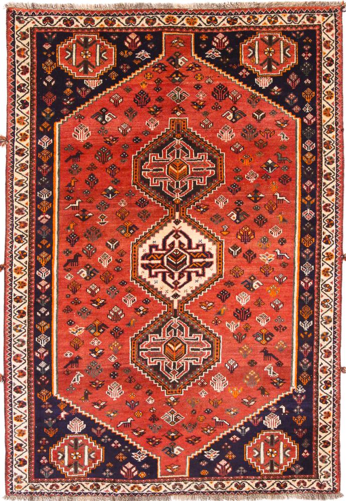 Persisk tæppe Shiraz 239x162 239x162, Persisk tæppe Knyttet i hånden