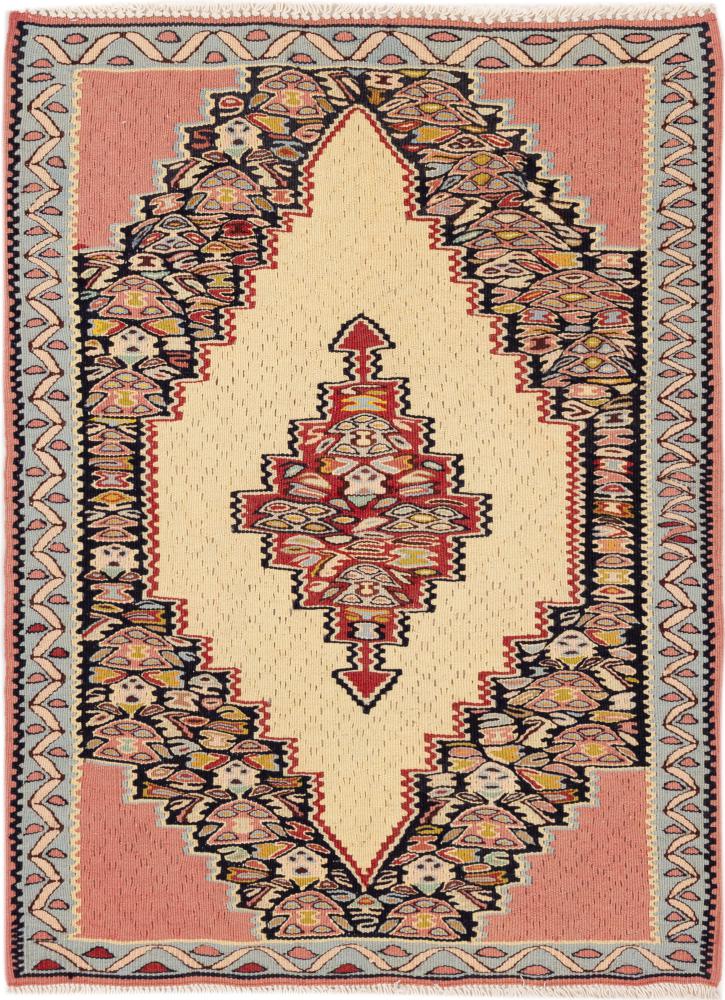 Tapete persa Kilim Senneh 95x69 95x69, Tapete persa Atado à mão