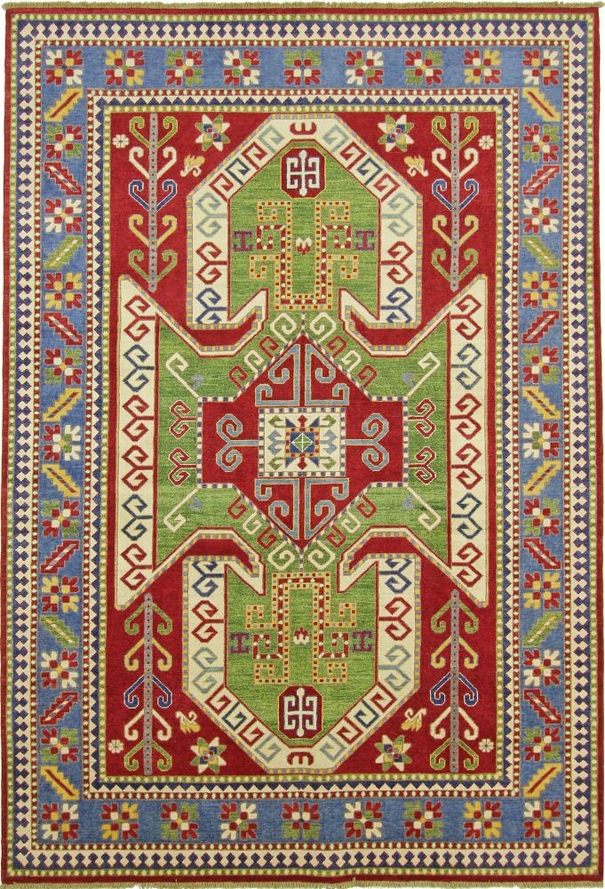 Tapete paquistanês Kazak 298x204 298x204, Tapete persa Atado à mão