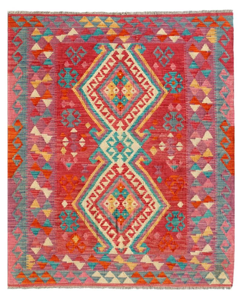 Covor afgan Chilim Afghan Kaudani 171x128 171x128, Covor persan Lucrate de mână