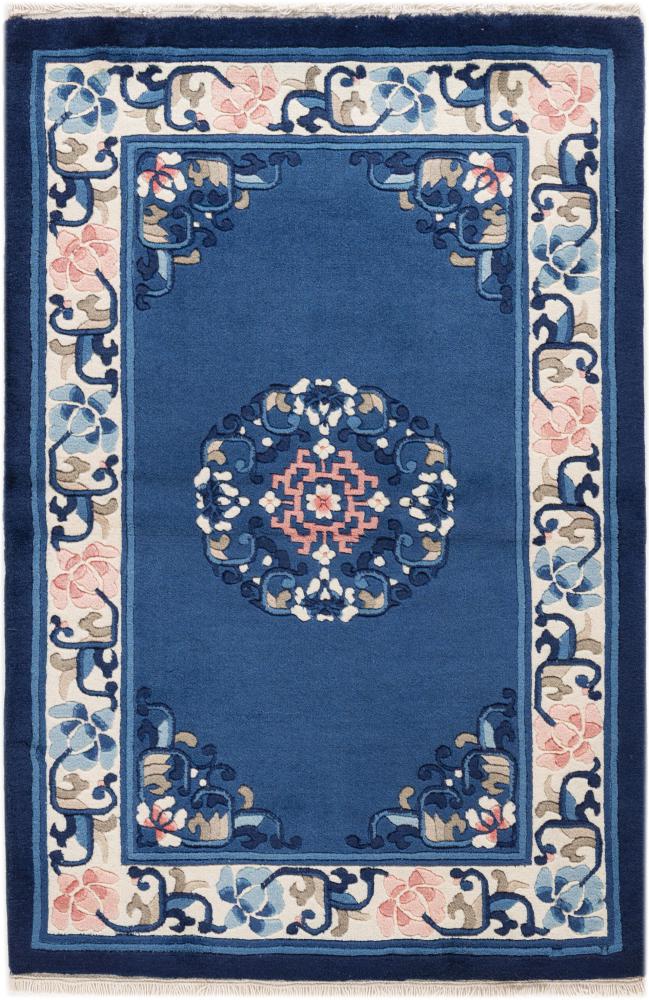 Kinesisk tæppe Kina Peking 91x61 91x61, Persisk tæppe Knyttet i hånden