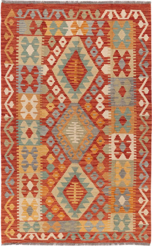 Afghan rug Kilim Afghan 5'5"x3'5" 5'5"x3'5", Persian rug Handwoven