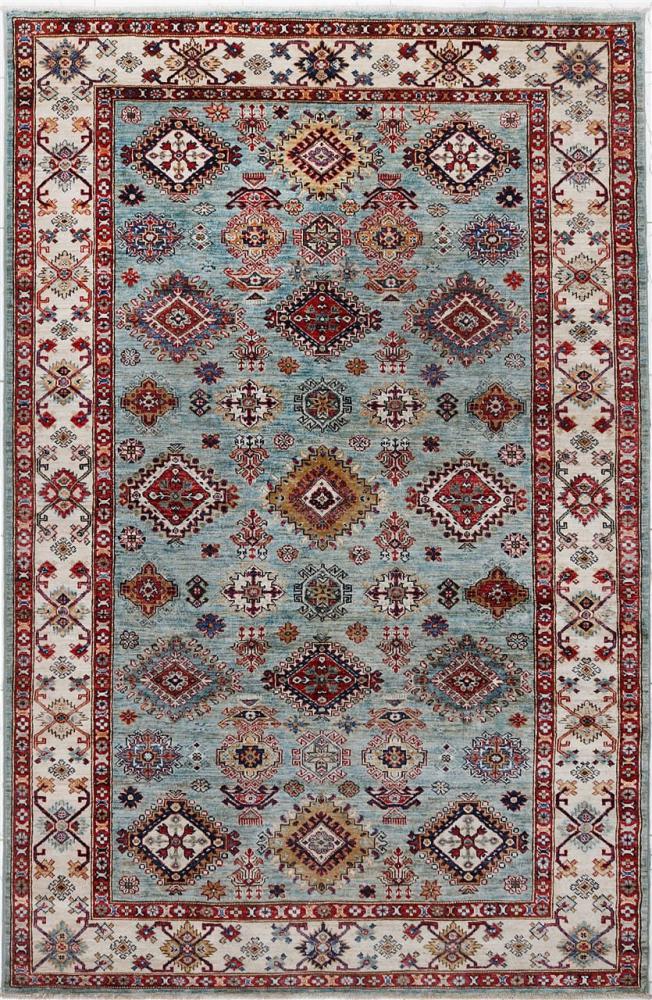 Tapis pakistanais Kazak 258x173 258x173, Tapis persan Noué à la main
