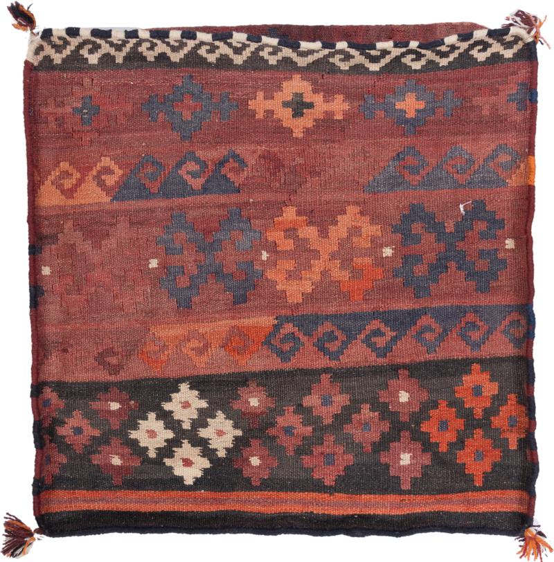 Afghan rug Kilim Afghan Cushion Cover 60x60 60x60, Persian Rug Knotted by hand