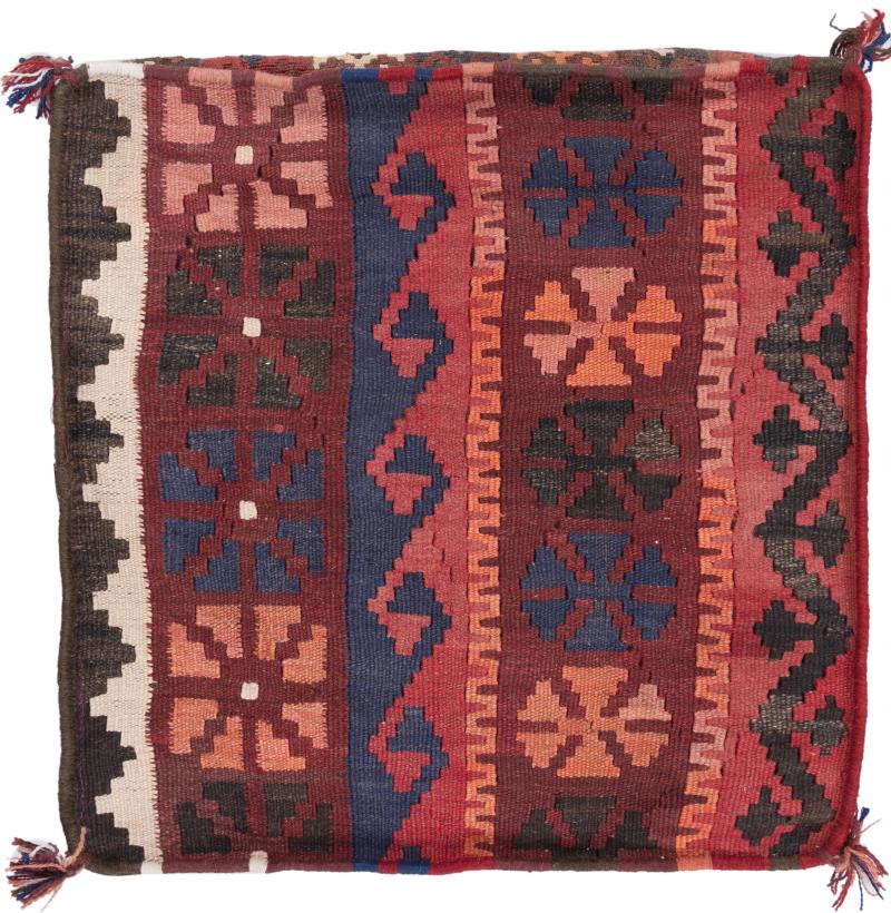 Afghan rug Kilim Afghan Cushion Cover 60x60 60x60, Persian Rug Knotted by hand