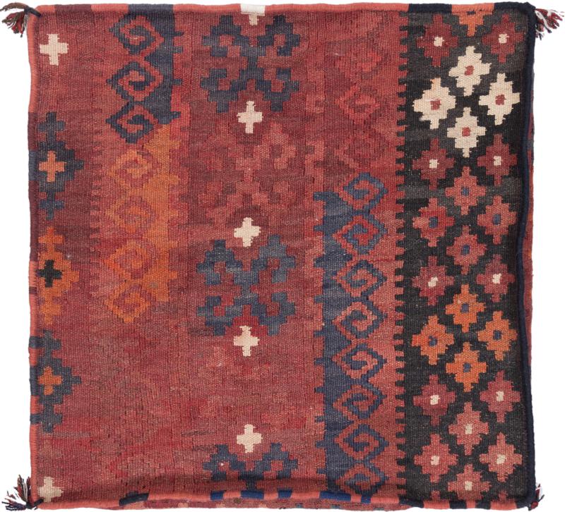 Afghan rug Kilim Afghan Cushion Cover 60x60 60x60, Persian Rug Knotted by hand