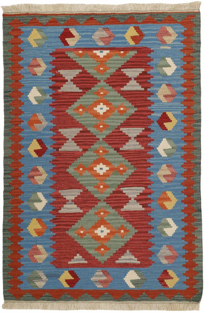 Tapete persa Kilim Fars 4'10"x3'4" 4'10"x3'4", Tapete persa Tecido à mão