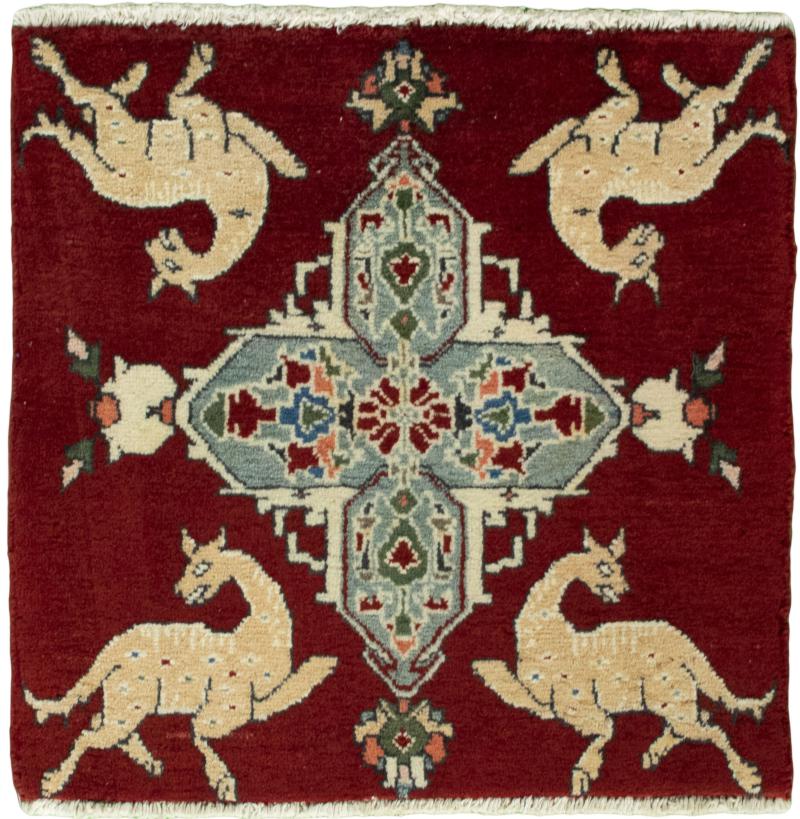 Persian Rug Shiraz 53x52 53x52, Persian Rug Knotted by hand