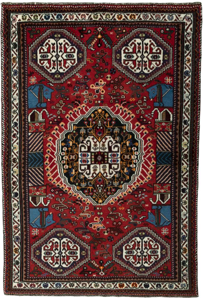 Περσικό χαλί Shiraz 164x111 164x111, Περσικό χαλί Οι κόμποι έγιναν με το χέρι