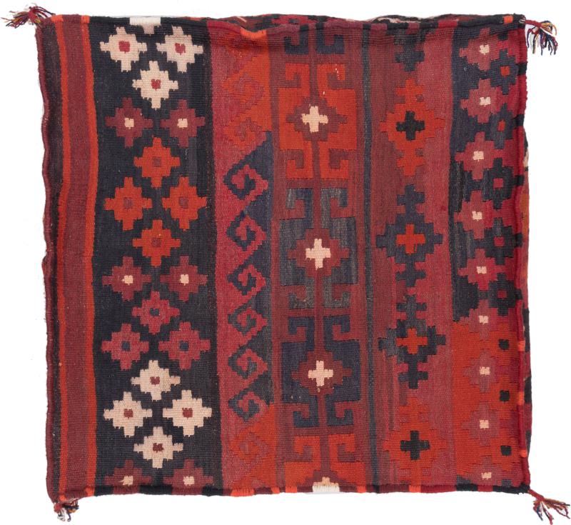 Afghan rug Kilim Afghan Cushion Cover 60x60 60x60, Persian Rug Knotted by hand