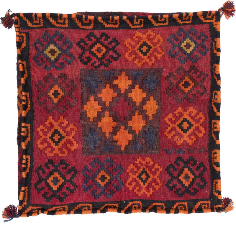 Afghan rug Kilim Afghan Cushion Cover 60x60 60x60, Persian Rug Knotted by hand
