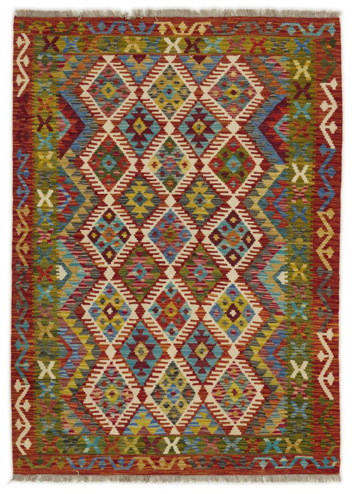 Tapis afghan Kilim Afghan 185x134 185x134, Tapis persan Tissé à la main