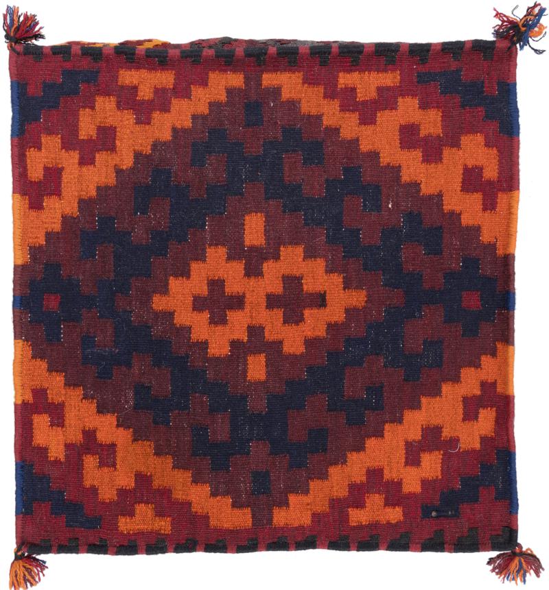 Afghan rug Kilim Afghan Cushion Cover 60x60 60x60, Persian Rug Knotted by hand