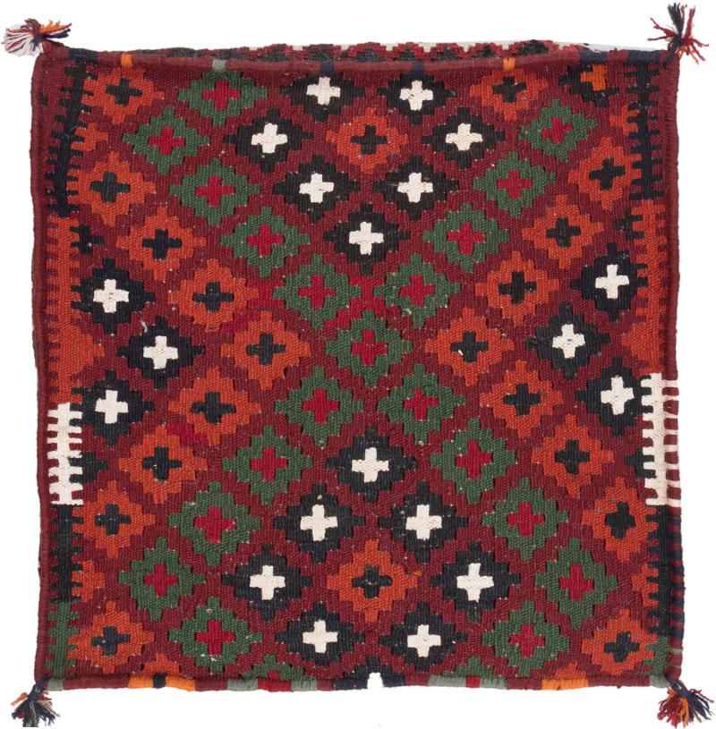 Afghan rug Kilim Afghan Cushion Cover 60x60 60x60, Persian Rug Knotted by hand