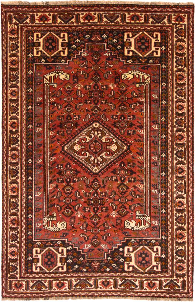 Persisk tæppe Shiraz 263x169 263x169, Persisk tæppe Knyttet i hånden