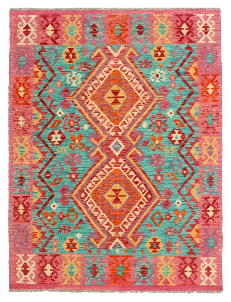 Covor afgan Chilim Afghan Kaudani 185x127 185x127, Covor persan Lucrate de mână