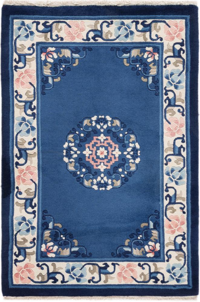 Kinesisk tæppe Kina Peking 91x61 91x61, Persisk tæppe Knyttet i hånden