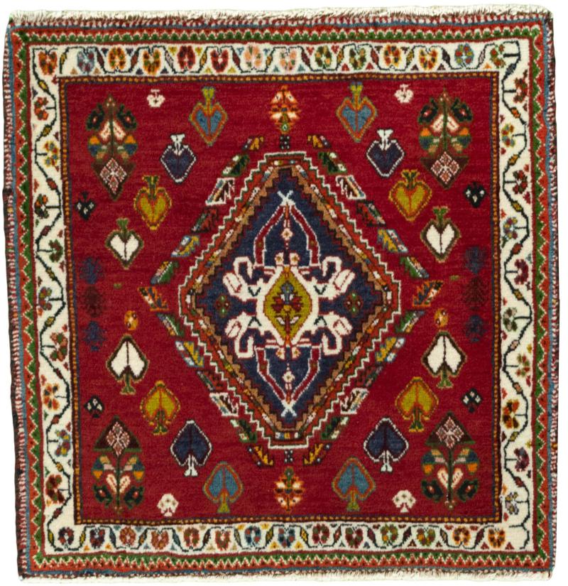 Persian Rug Shiraz 62x64 62x64, Persian Rug Knotted by hand