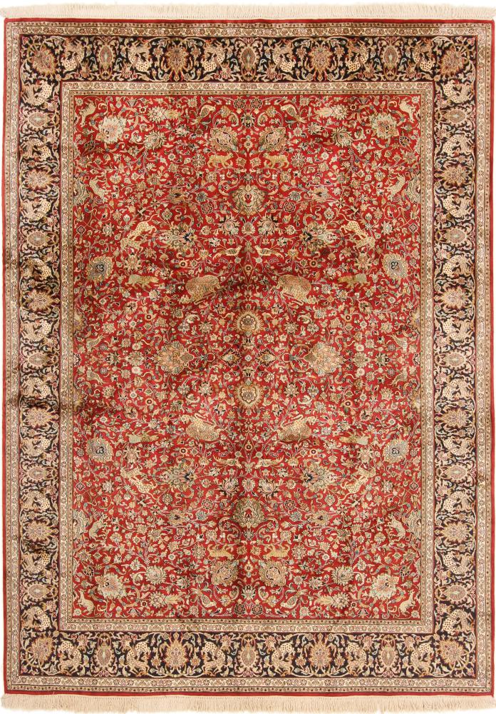 Tapete indiano Kashmir Seda 219x157 219x157, Tapete persa Atado à mão