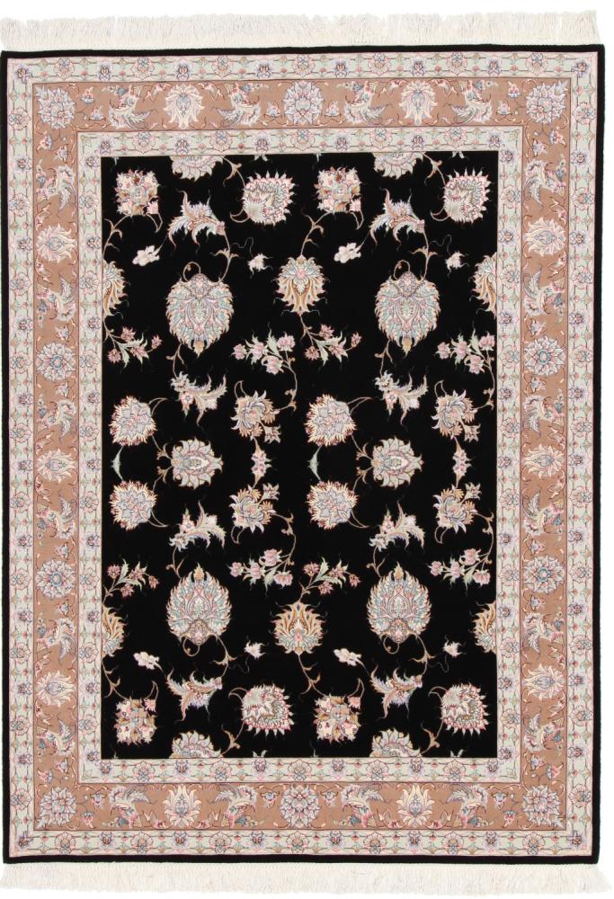 Tappeto persiano Tabriz 60Raj Ordito in Seta 204x151 204x151, Tappeto persiano Annodato a mano