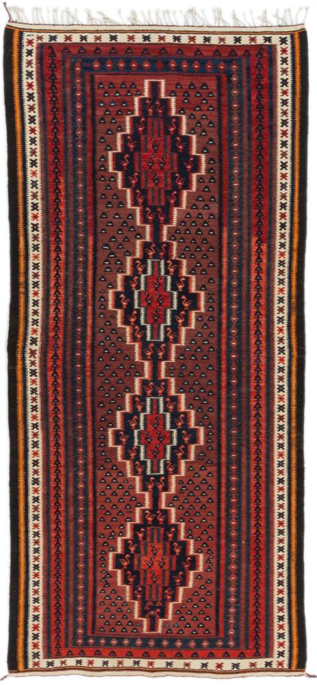 Tapete persa Kilim Fars 281x130 281x130, Tapete persa Tecido à mão