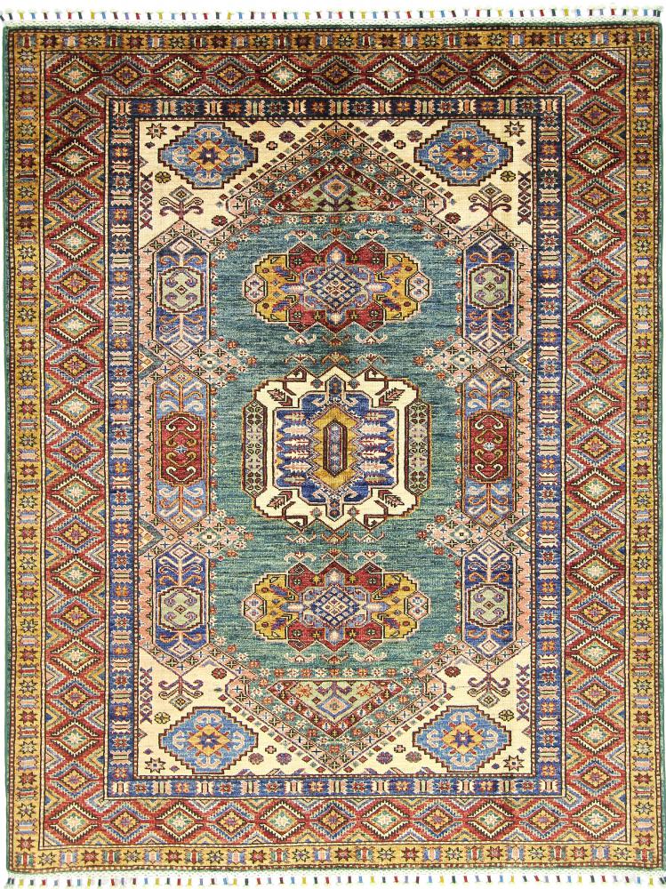 Tapis afghan Super Kazak 194x152 194x152, Tapis persan Noué à la main