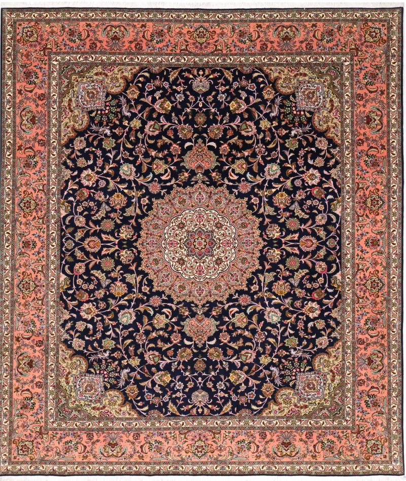 Tapete persa Tabriz 50Raj 289x249 289x249, Tapete persa Atado à mão