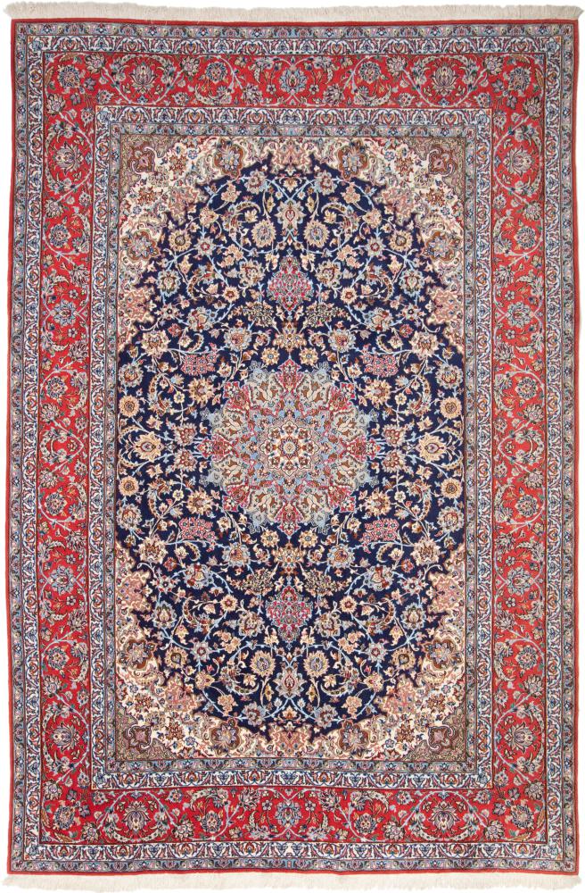 Tapete persa Isfahan Fio de Seda 309x201 309x201, Tapete persa Atado à mão