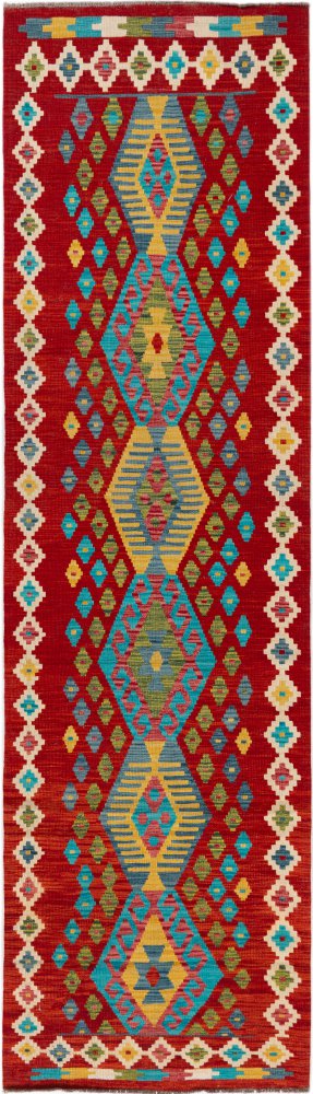 Afghanischer Teppich Kelim Afghan 322x89 322x89, Perserteppich Handgewebt