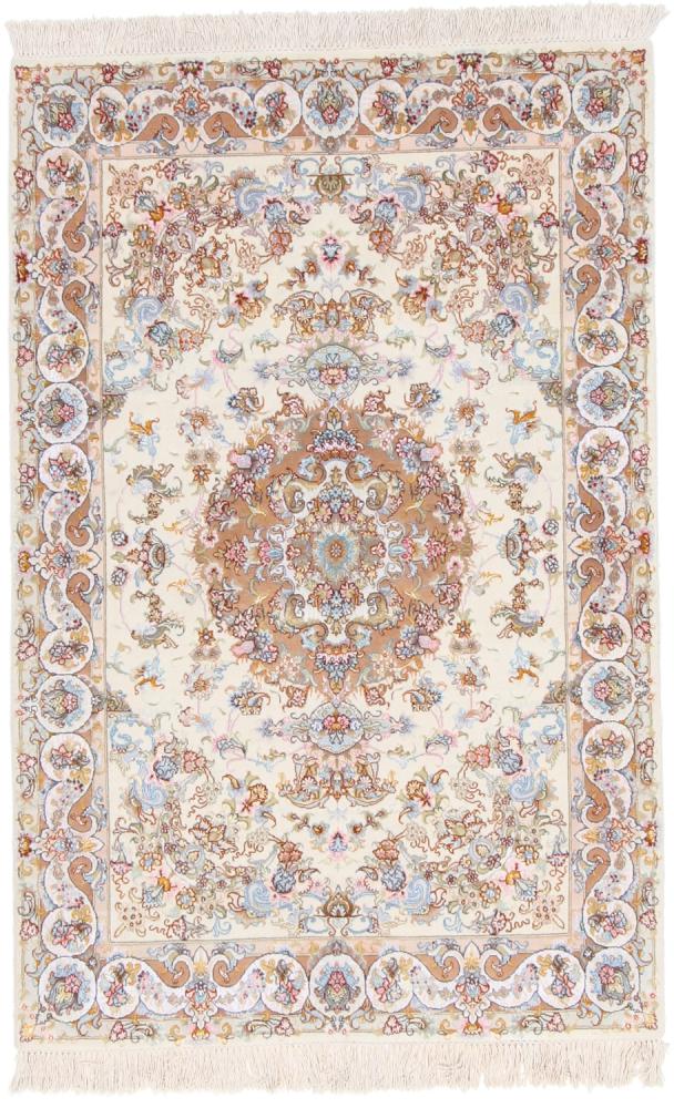 Persian Rug Tabriz 60Raj Silk Warp 154x104 154x104, Persian Rug Knotted by hand