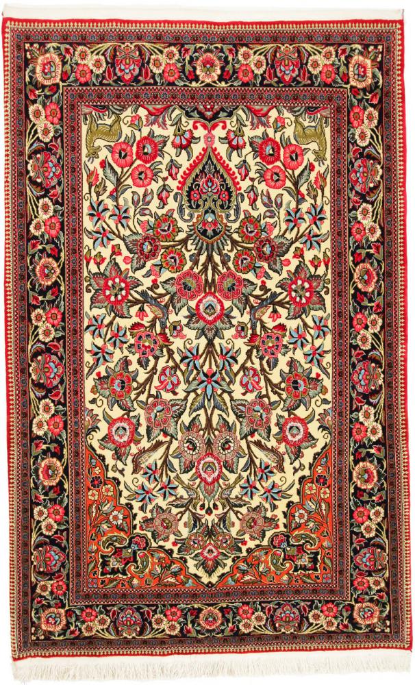 Persisk tæppe Ghom Kork 214x135 214x135, Persisk tæppe Knyttet i hånden