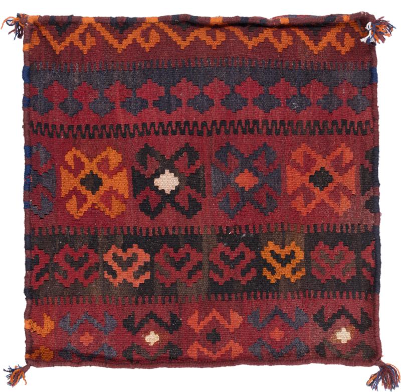 Afghan rug Kilim Afghan Cushion Cover 40x40 40x40, Persian Rug Knotted by hand