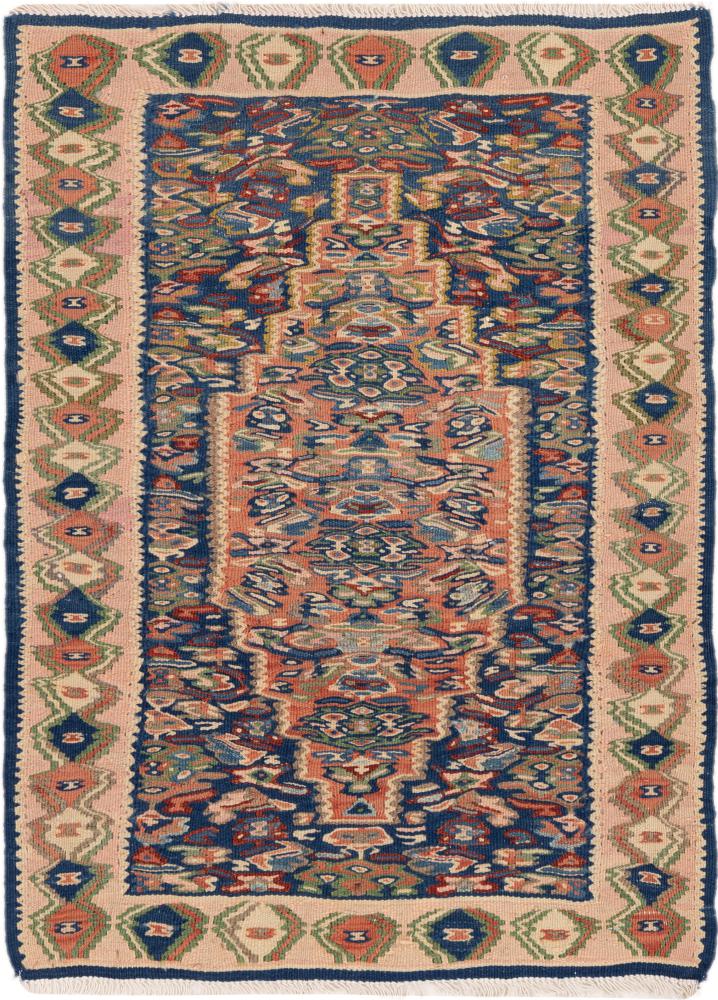 Tapete persa Kilim Senneh 91x63 91x63, Tapete persa Atado à mão