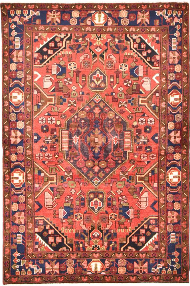 Persisk tæppe Borojerd 204x136 204x136, Persisk tæppe Knyttet i hånden