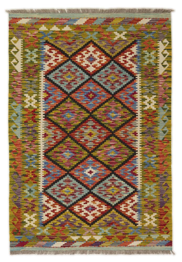Afghanischer Teppich Kelim Afghan 147x101 147x101, Perserteppich Handgewebt