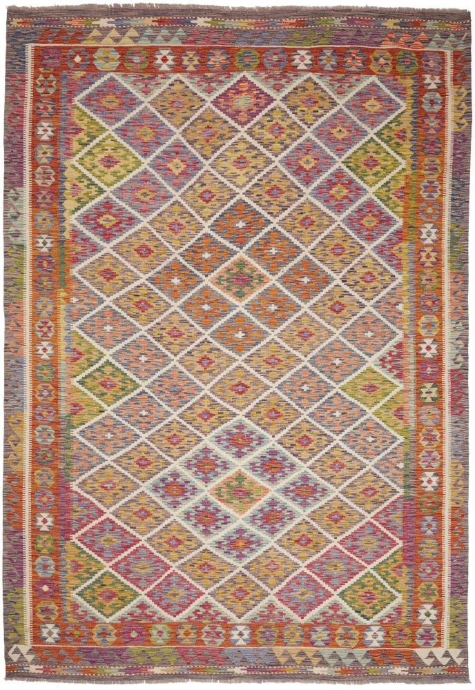 Afghan rug Kilim Afghan 9'10"x6'9" 9'10"x6'9", Persian Rug Woven by hand