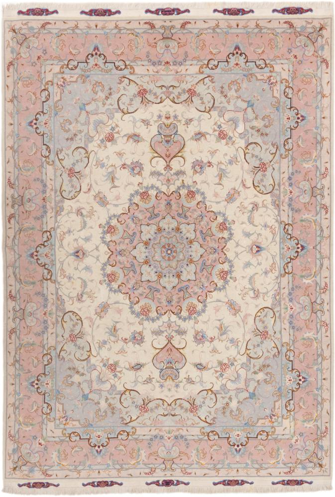 Tapete persa Tabriz 50Raj 215x150 215x150, Tapete persa Atado à mão