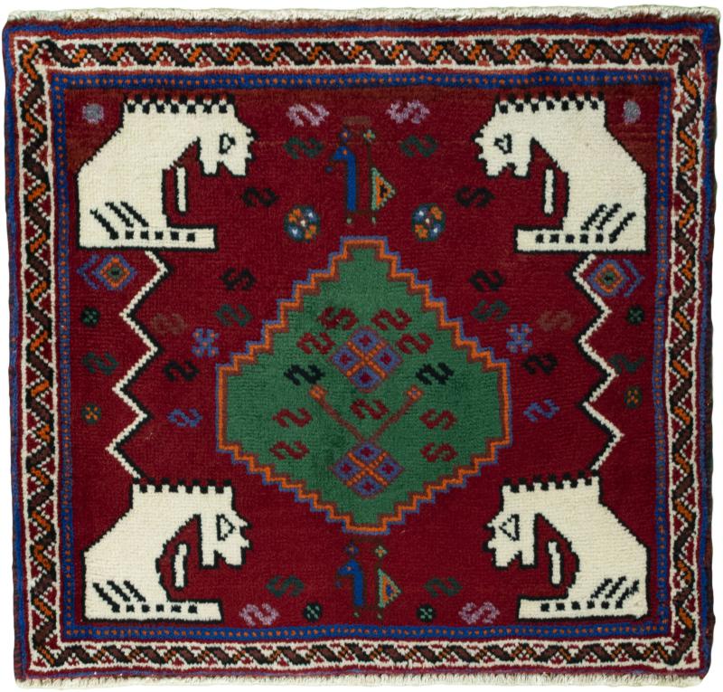 Persian Rug Shiraz 59x64 59x64, Persian Rug Knotted by hand