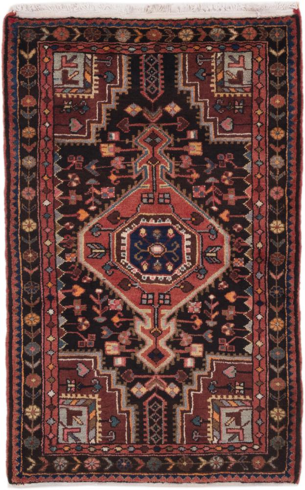 Tapis persan Tuyserkan 129x86 129x86, Tapis persan Noué à la main