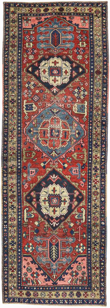 Persialainen matto Heriz Antiikki 319x111 319x111, Persialainen matto Solmittu käsin