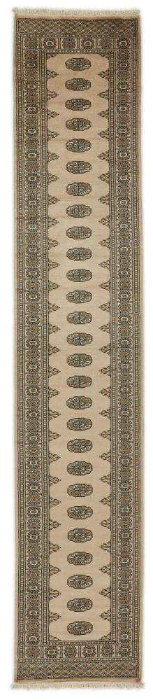 Pakistani rug Pakistan Buchara 2ply 13'8"x2'7" 13'8"x2'7", Persian Rug Knotted by hand