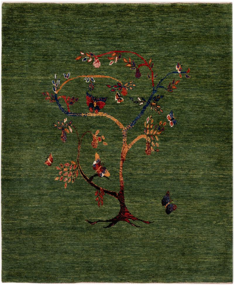 Tapete persa Persa Gabbeh Kashkuli Banafsheh 184x151 184x151, Tapete persa Atado à mão