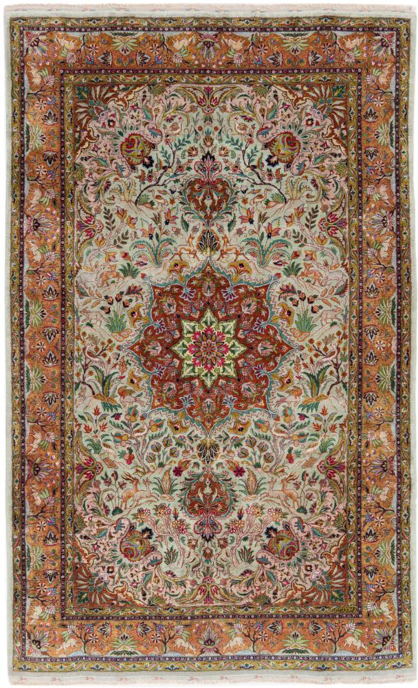 Persian Rug Tabriz Silk 282x173 282x173, Persian Rug Knotted by hand