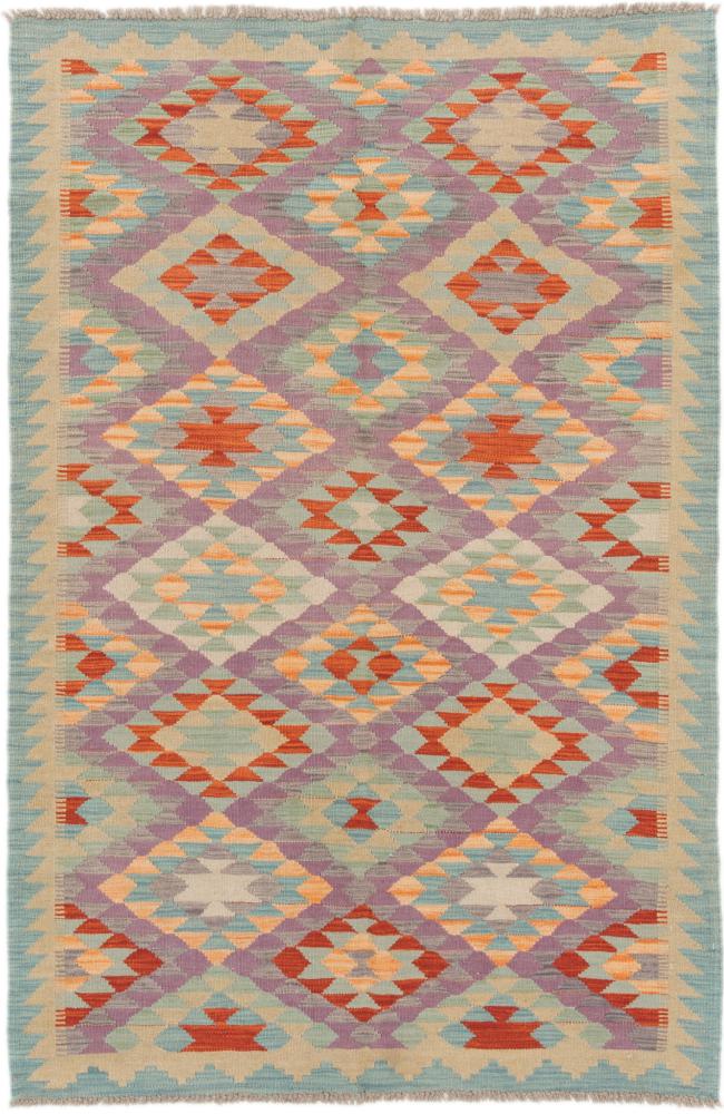 Tapete afegão Kilim Afegão 183x122 183x122, Tapete persa Tecido à mão