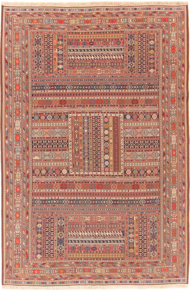 Tapete persa Kilim Soozani 296x203 296x203, Tapete persa Tecido à mão