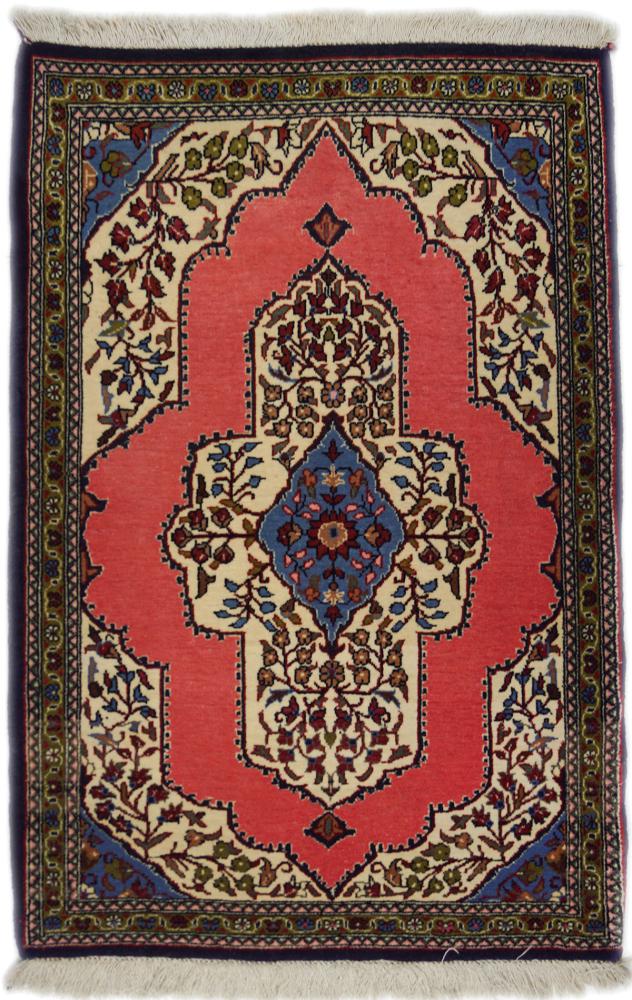 Persisk matta Qum Gammal 94x61 94x61, Persisk matta Knuten för hand