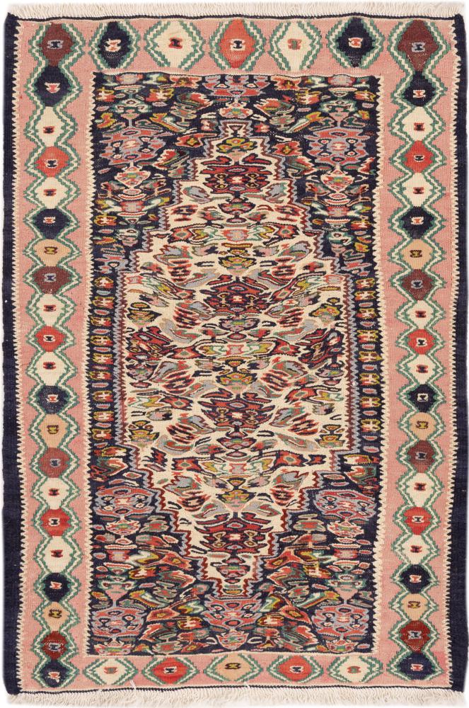 Tapete persa Kilim Senneh 101x68 101x68, Tapete persa Atado à mão