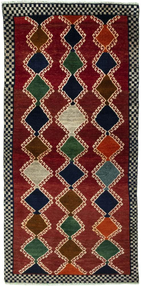 Persian Rug Persian Gabbeh Ghashghai 179x89 179x89, Persian Rug Knotted by hand