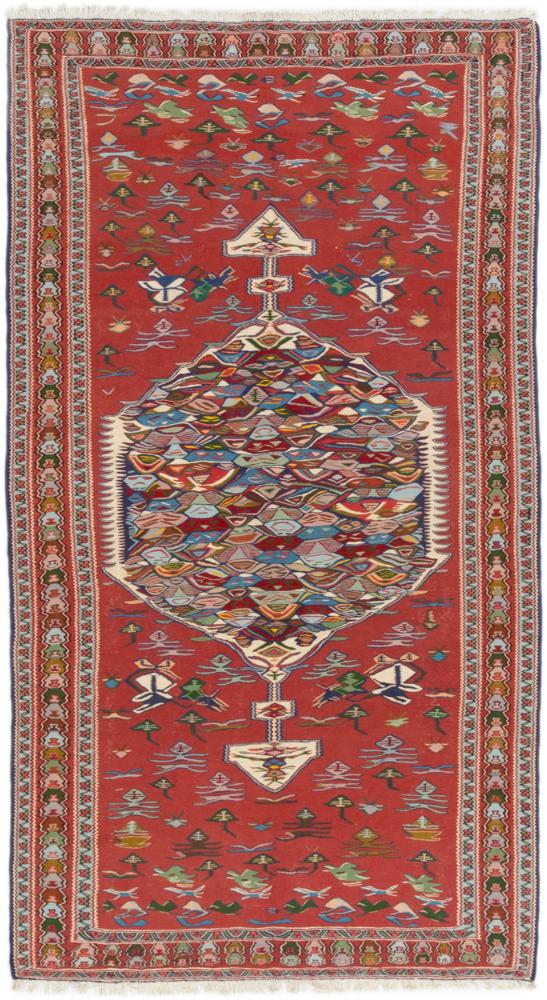 Tapete persa Kilim Fars Senneh 275x154 275x154, Tapete persa Atado à mão